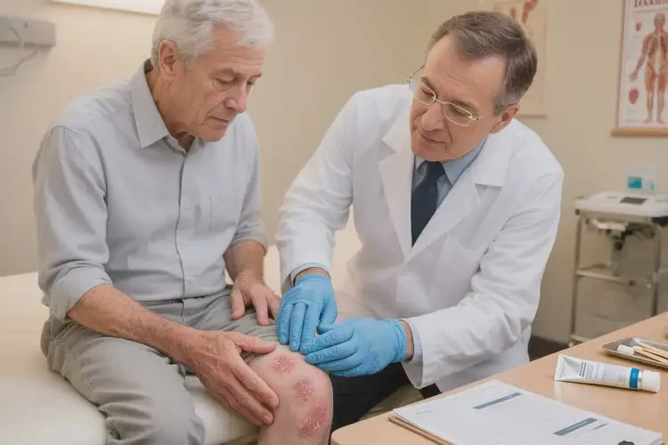 老人大腿起濕疹不管它會(huì)自己好嗎(圖3)