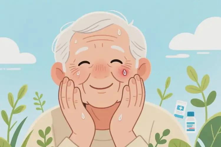 老人面部容易起濕疹可不可以徹底自愈(圖2)