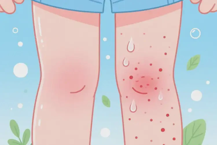 兒童大腿上偶爾長濕疹不管它會自己好嗎(圖3)