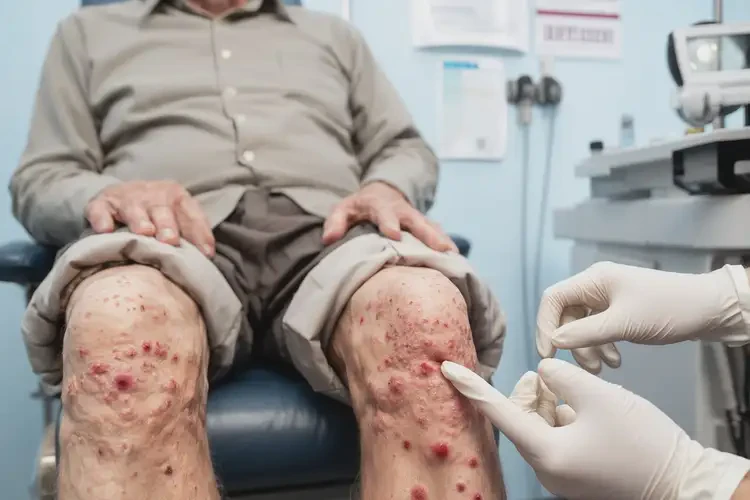 老年人小腿偶爾長濕疹不管它會(huì)自己自愈嗎(圖4)