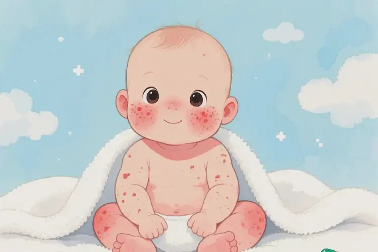 小兒臉上出現(xiàn)濕疹不管它會自己好嗎(圖4)