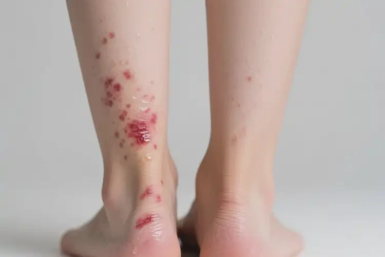 女生小腿上偶尔起湿疹能靠自己自愈吗(图1)