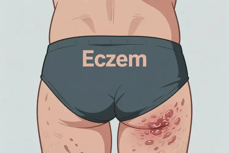 男人屁股上長濕疹不管它會(huì)自己痊愈嗎(圖1)