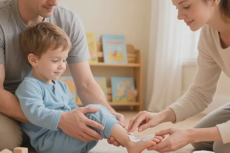 少兒腳上有濕疹可以徹底自愈嗎(圖4)