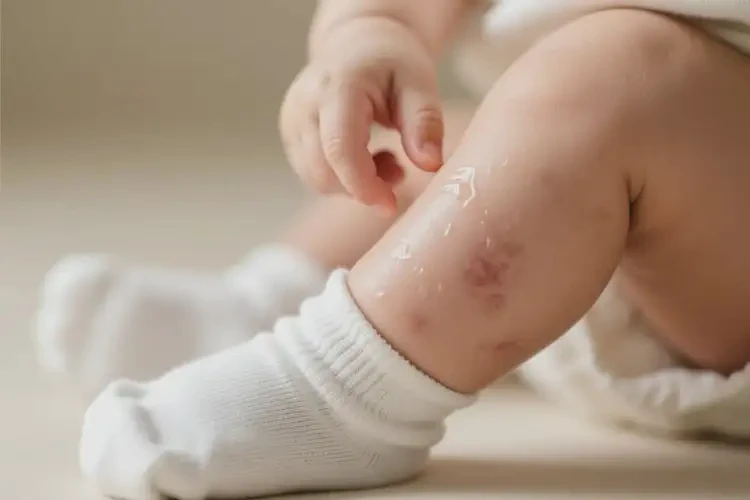 寶寶小腿偶爾長濕疹能徹底自愈嗎(圖3)