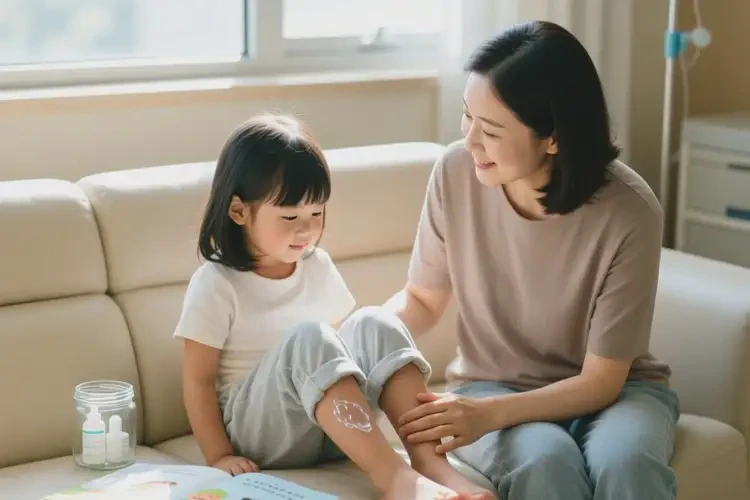 孩子小腿上容易長濕疹能夠徹底治愈嗎(圖1)