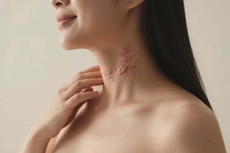 孕婦脖子上出濕疹不管它會自己自愈嗎(圖1)