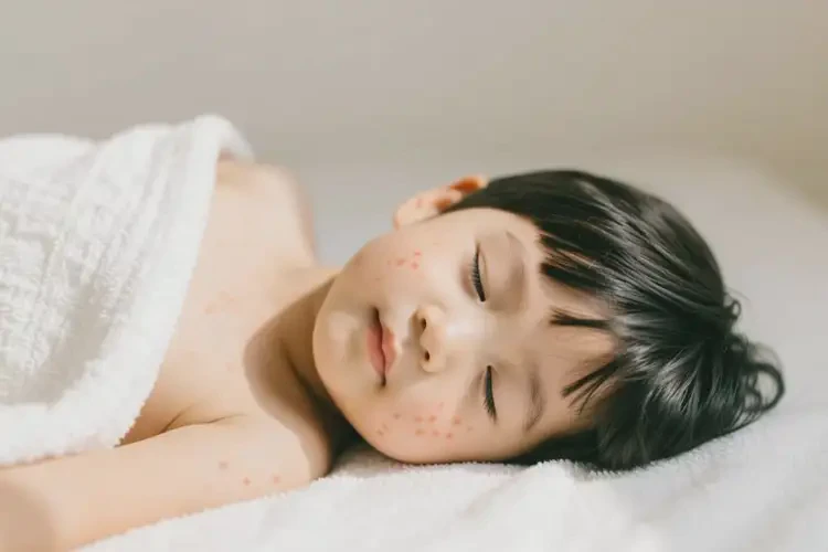 孩子身上偶爾長濕疹不管它會自己痊愈嗎(圖1)