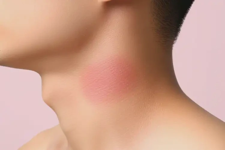 男性脖子長濕疹不管它會自己痊愈嗎(圖1)