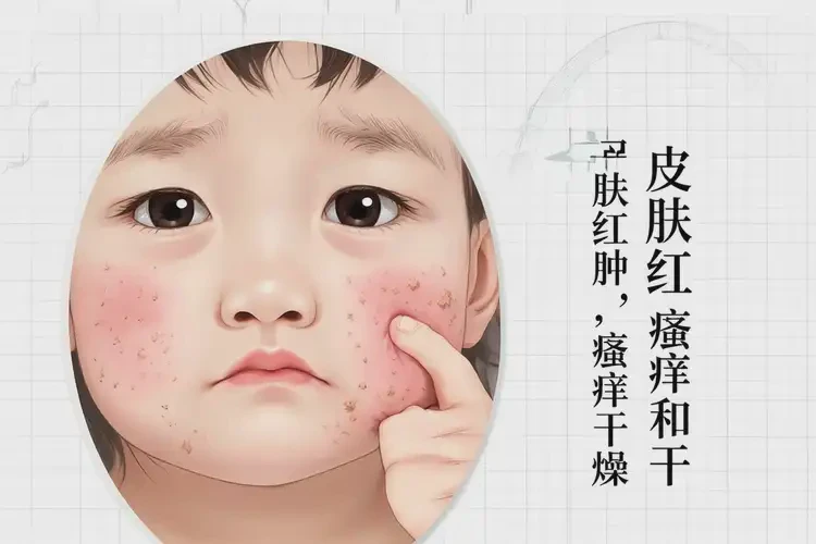兒童面部起濕疹不管它會(huì)自己好嗎(圖4)