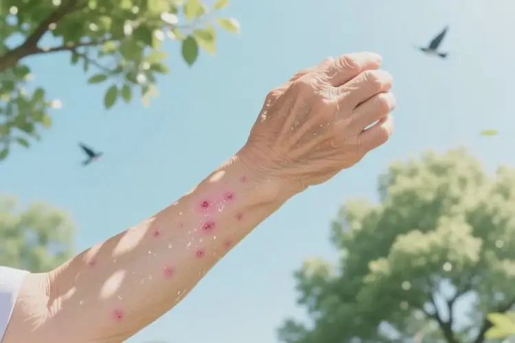 老人手臂出濕疹不管它會自己自愈嗎(圖2)