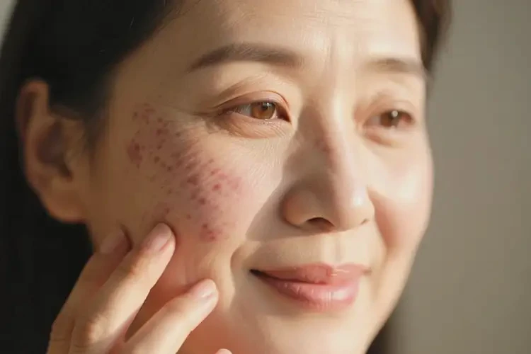 產(chǎn)婦臉上出濕疹不管它會自己自愈嗎(圖2)