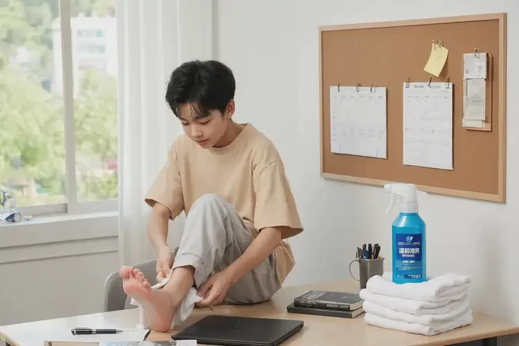 大學(xué)生腳上長(zhǎng)濕疹不管它會(huì)自己好嗎(圖2)