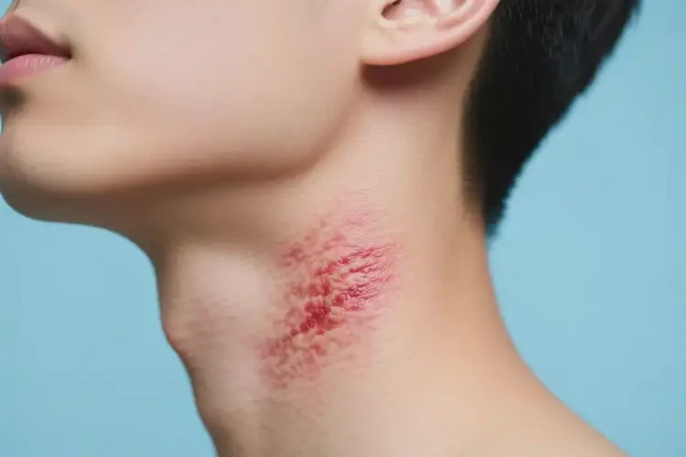 青年人脖子上經(jīng)常長濕疹不管它會(huì)自己自愈嗎(圖1)