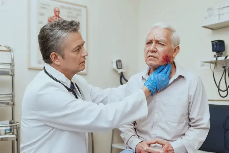 老年人脖子上偶爾起濕疹不管它會自己痊愈嗎(圖2)