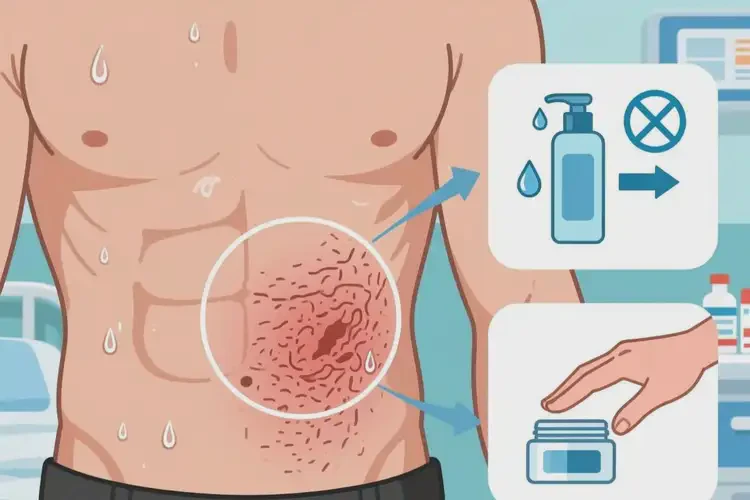 男性肚子上容易起濕疹能夠徹底治愈嗎(圖1)