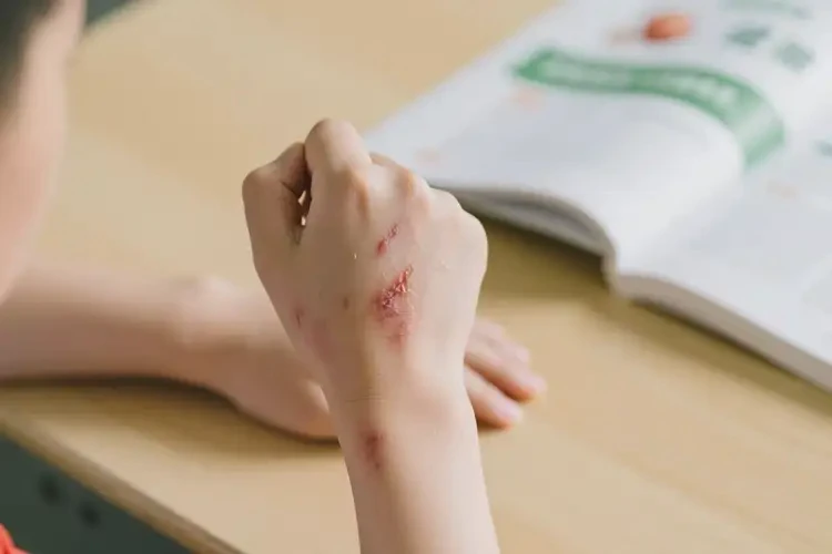 中學(xué)生手上經(jīng)常起濕疹不管它會自己好嗎(圖2)