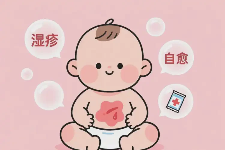 婴儿肚子出湿疹不管它会自己自愈吗(图1)