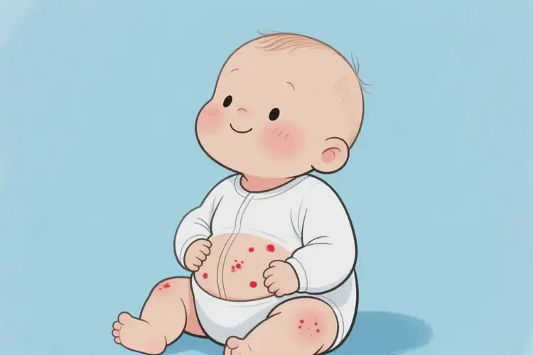 婴儿肚子经常起湿疹可以彻底自愈吗(图3)