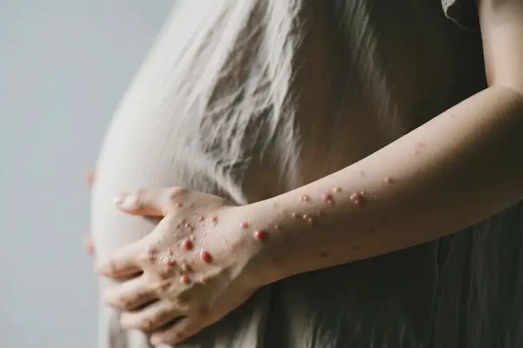 產(chǎn)婦手臂上起濕疹不管它會(huì)自己好嗎(圖3)