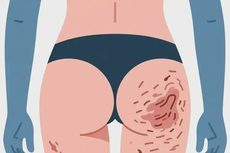 青年人屁股上出濕疹不管它會(huì)自己自愈嗎(圖1)