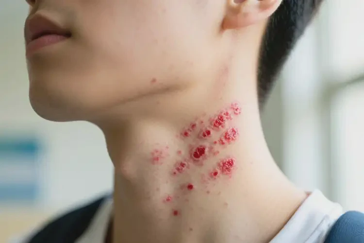 大學(xué)生脖子出濕疹不管它會自己自愈嗎(圖4)