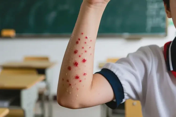 中學(xué)生手臂上經(jīng)常起濕疹不管它會(huì)自己好嗎(圖3)