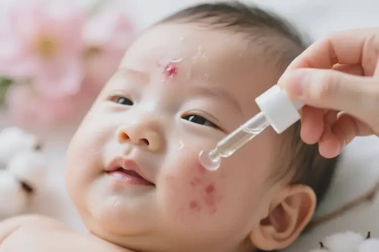 嬰兒面部容易起濕疹不管它會自己好嗎(圖3)