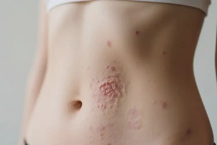 女人肚子上容易長濕疹能不能徹底自愈(圖1)