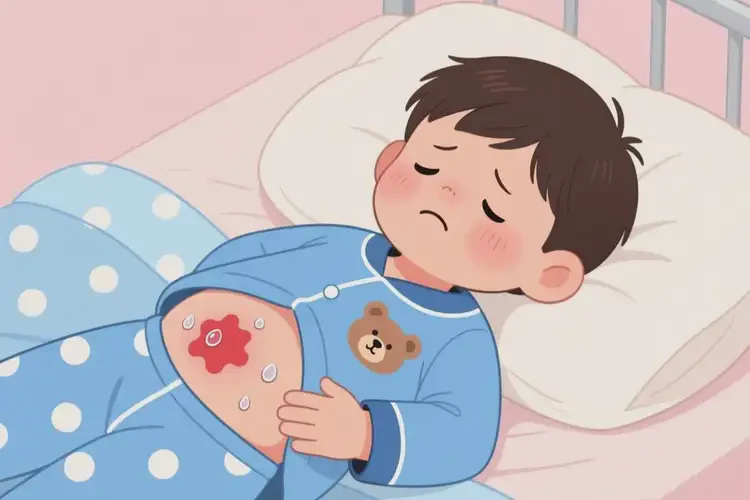 兒童肚子上容易長濕疹不管它會自己好嗎(圖3)