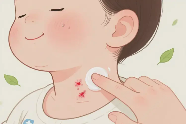 小兒脖子容易長濕疹不管它會自己好嗎(圖4)