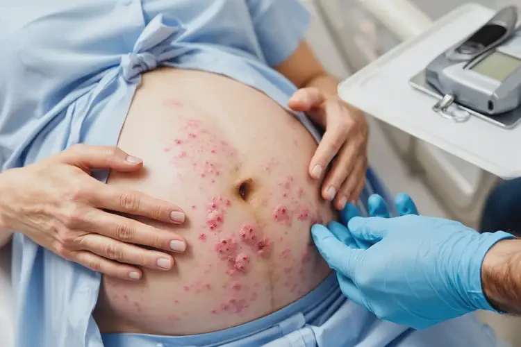 產(chǎn)婦肚子容易長濕疹不管它會自己好嗎(圖4)