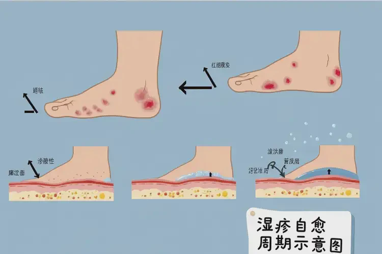 青年人腳上偶爾長(zhǎng)濕疹可以徹底自愈嗎(圖4)