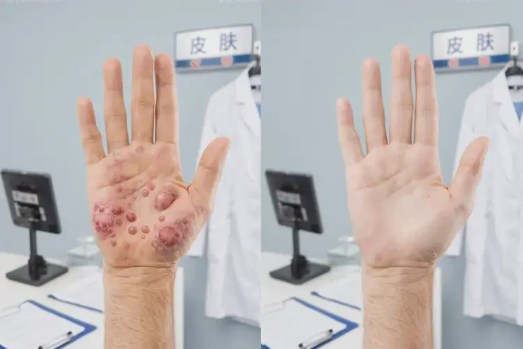 男性手上容易起湿疹能够彻底治愈吗(图2)