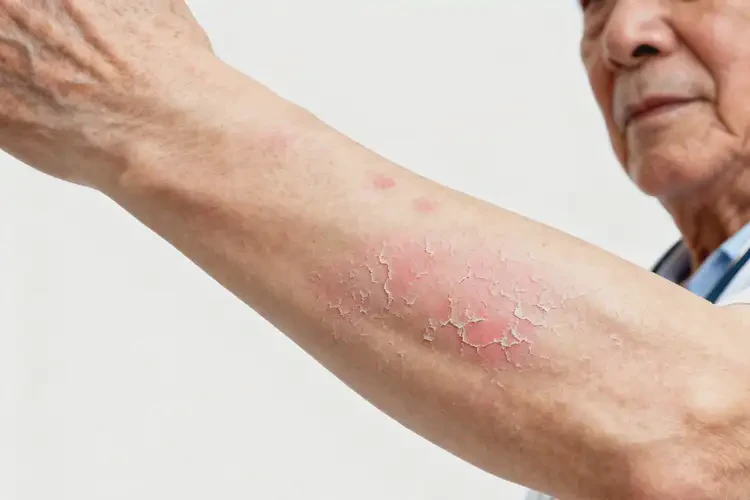 老人手臂起濕疹不管它會(huì)自己自愈嗎(圖3)