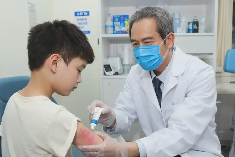 小孩臉上起濕疹不管它會自己痊愈嗎(圖1)