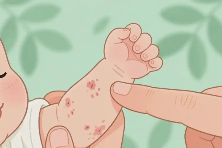 新生兒手臂上容易起濕疹不管它會自己自愈嗎(圖1)