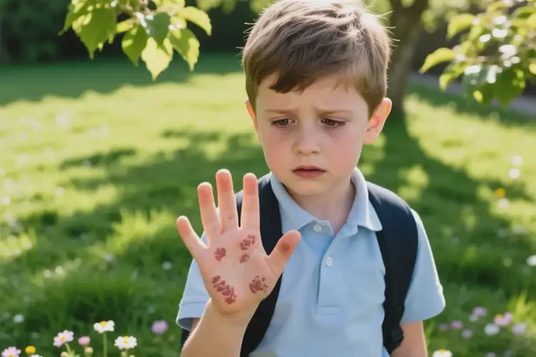 小學生手上偶爾起濕疹不管它會自己痊愈嗎(圖1)