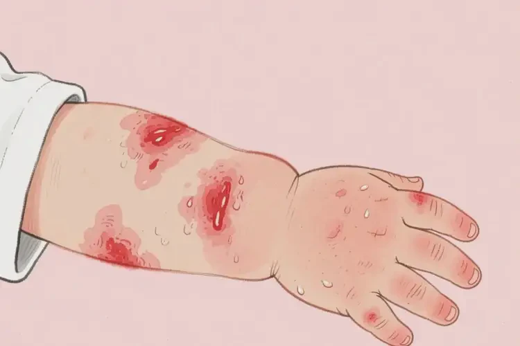 小兒手臂經(jīng)常長濕疹不管它會自己自愈嗎(圖3)