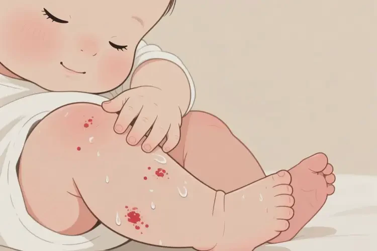 婴儿小腿经常长湿疹能靠自己自愈吗(图1)