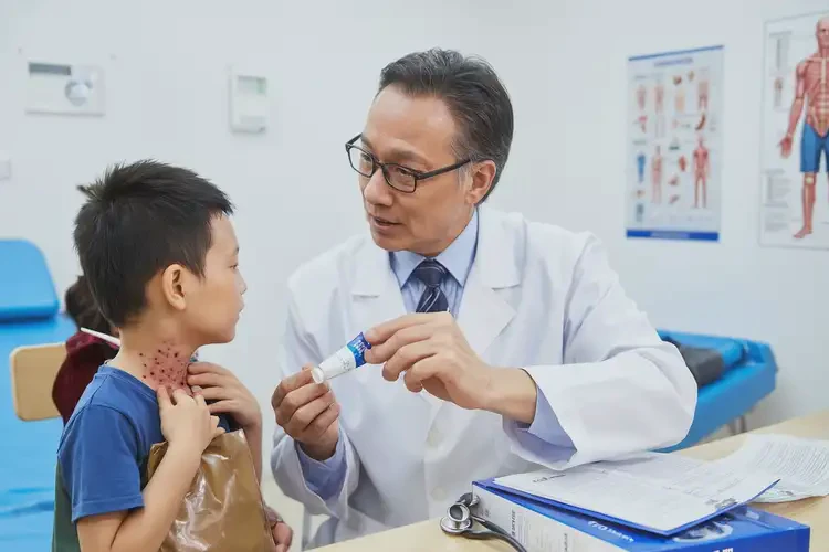 小兒脖子上出濕疹不管它會自己痊愈嗎(圖2)