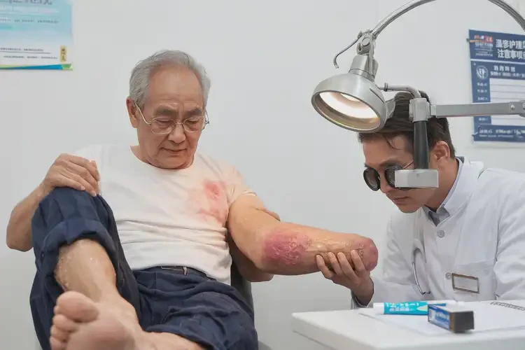 老年人小腿上經(jīng)常長濕疹能夠徹底治愈嗎(圖4)