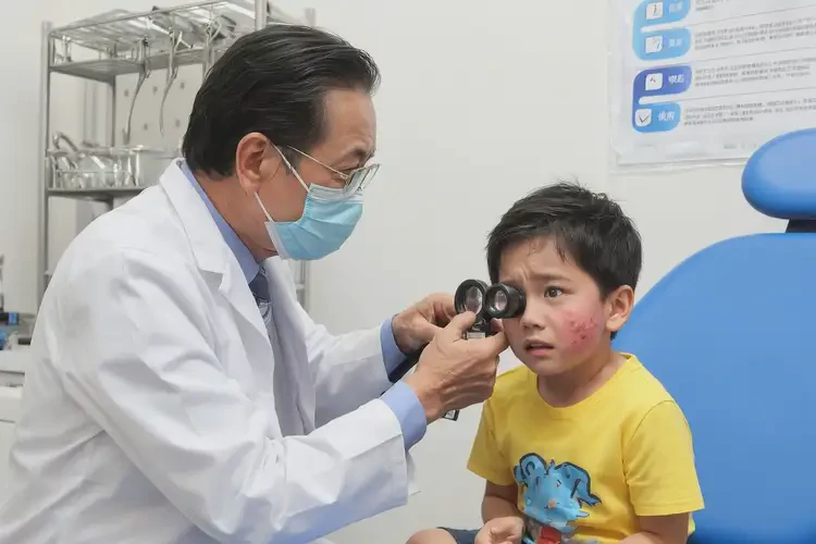 孩子臉上偶爾起濕疹能靠自己自愈嗎(圖1)