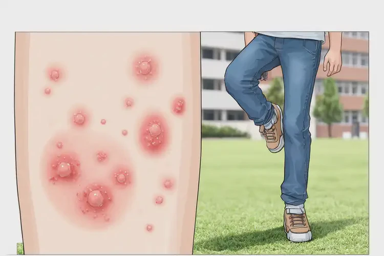 大學(xué)生小腿上偶爾起濕疹不管它會(huì)自己痊愈嗎(圖4)