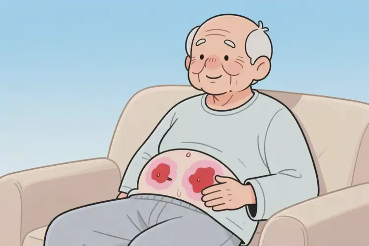 老人肚子出現(xiàn)濕疹能徹底自愈嗎(圖3)