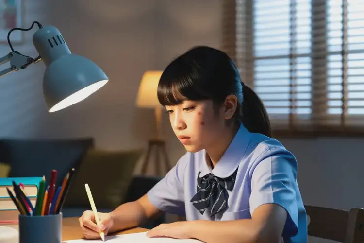 中學生臉上容易長濕疹不管它會自己好嗎(圖1)