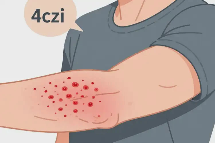 男性手臂上起濕疹可以徹底自愈嗎(圖1)