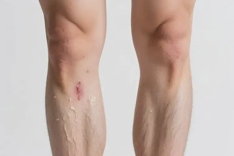 男人小腿上容易起湿疹可以彻底自愈吗(图1)