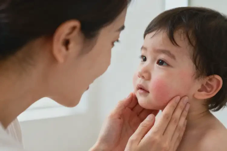 孩子臉上容易起濕疹不管它會自己自愈嗎(圖3)