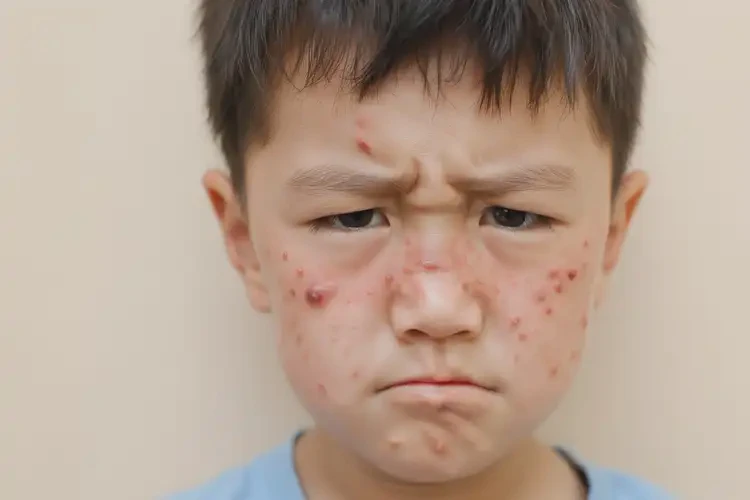 少兒臉上容易長(zhǎng)濕疹不管它會(huì)自己自愈嗎(圖1)